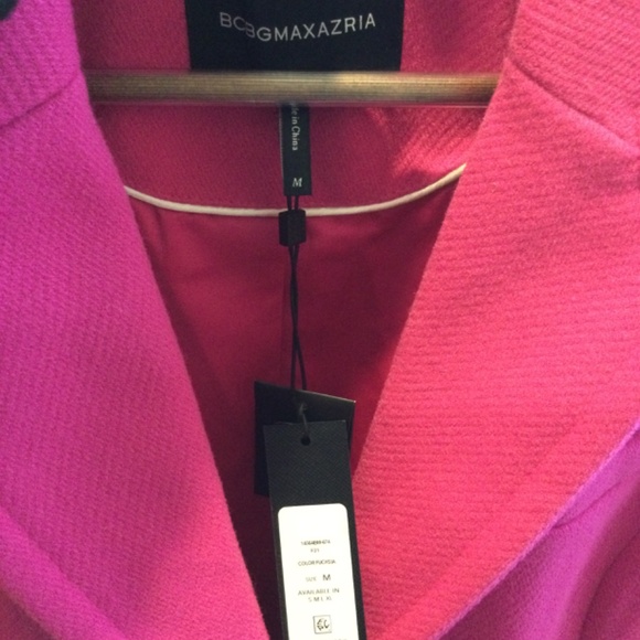 BCBG Maxazria Fuchsia Coat MEDIUM - Picture 5 of 7